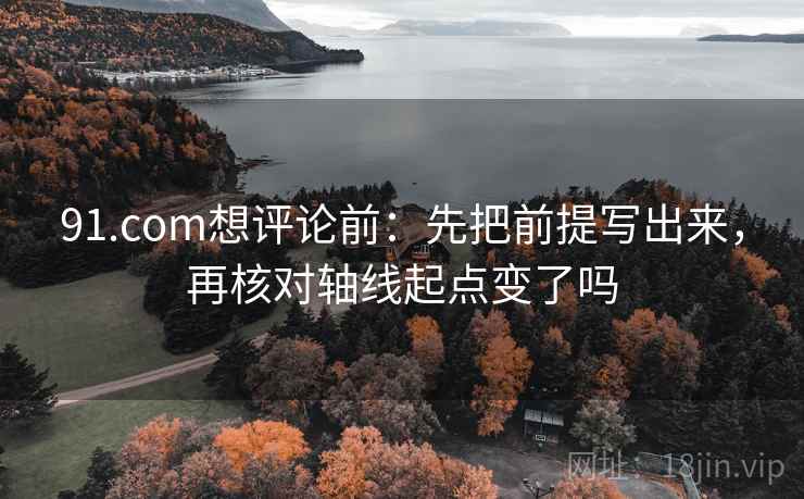 91.com想评论前：先把前提写出来，再核对轴线起点变了吗